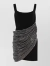 Giuseppe Di Morabito Crystal Draped Mini Dress