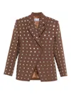 Giuseppe Di Morabito Crystal-embellished Blazer In Brown