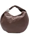 Giuseppe Di Morabito Crystal-embellished Leather Shoulder Bag In Brown
