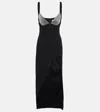 Giuseppe Di Morabito Crystal-embellished Maxi Dress In Black
