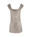 Giuseppe Di Morabito Crystal-embellished Mini Dress In Gray