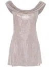 Giuseppe Di Morabito Crystal-embellished Mini Dress In Neutrals