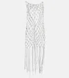 Giuseppe Di Morabito Crystal-embellished Minidress In Silver