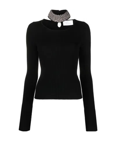 GIUSEPPE DI MORABITO GIUSEPPE DI MORABITO EMBELLISHED KNITTED JUMPER