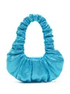 Giuseppe Di Morabito Crystal-embellished Ruched Tote Bag In Blue