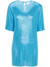 Giuseppe Di Morabito T-shirtkleid Mit Kristallen In Blau
