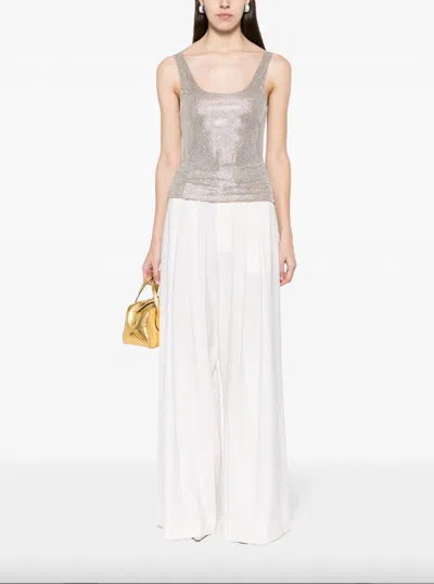 Giuseppe Di Morabito Crystal-embellished Tank Top In Silver