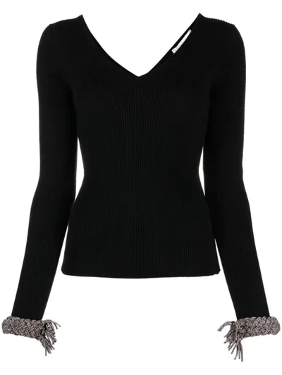 GIUSEPPE DI MORABITO GIUSEPPE DI MORABITO CRYSTAL EMBELLISHED WOOL TOP
