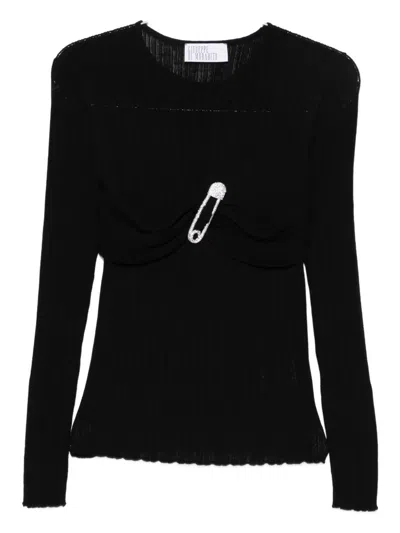Giuseppe Di Morabito Crystal-embellishment Sweater In Black