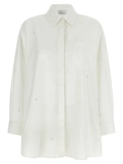 Giuseppe Di Morabito Crystal Shirt In Blue