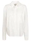 Giuseppe Di Morabito Rhinestone Striped Shirt In Grey