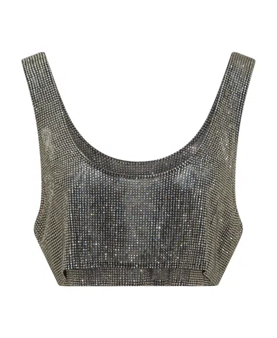 Giuseppe Di Morabito Crystal Vest With Short Style In Black
