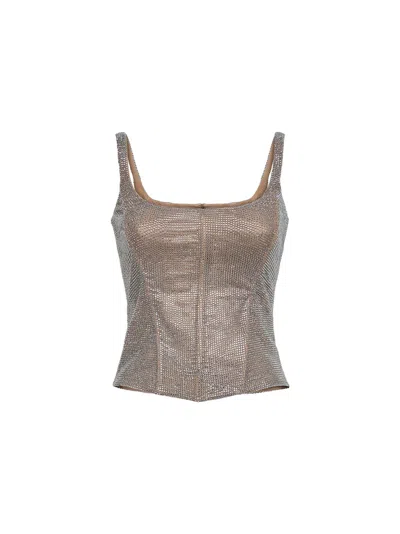 Giuseppe Di Morabito Crystal-embellished Bustier Tank Top In Multi