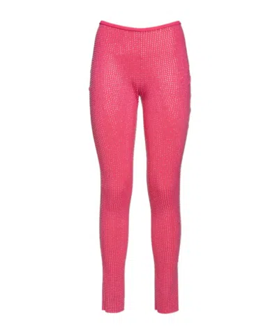 Giuseppe Di Morabito Crystal-embellished Casual Pants In Pink