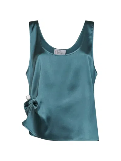 Giuseppe Di Morabito Crystal-embellished Draped Top In Multi