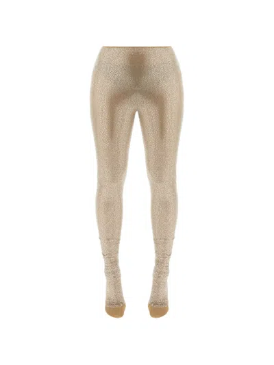 Giuseppe Di Morabito Crystal-embellished Leggings In Neutral