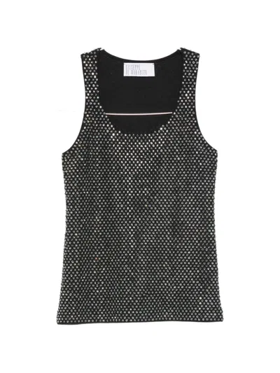 Giuseppe Di Morabito Crystal-embellished Ribbed-knit Top In Black