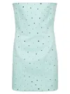 Giuseppe Di Morabito Embellished Strapless Mini Dress In Green