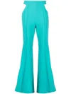Giuseppe Di Morabito Cady Envers Satin Cut Out Pants In Blue