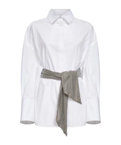 Giuseppe Di Morabito Cut Out Detailed Oversized Shirt In White