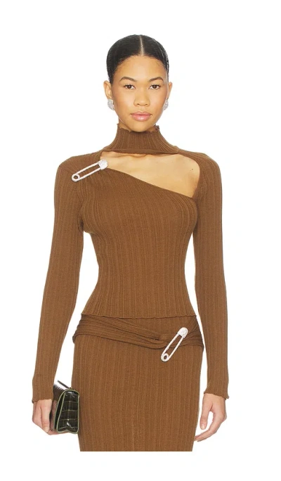Giuseppe Di Morabito Cutout Top In Brown