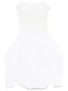 Giuseppe Di Morabito Deconstructed Midi Dress In White