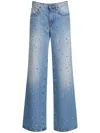 GIUSEPPE DI MORABITO DECORATED HIGH-WAISTED WIDE TROUSERS
