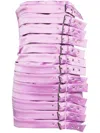 Giuseppe Di Morabito Decorative Buckle-detail Satin Dress In Violett