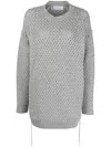 Giuseppe Di Morabito Decorative-stitching Knitted Minidress In Grau