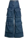 Giuseppe Di Morabito Detachable-legs Wide-leg Jeans In Blau