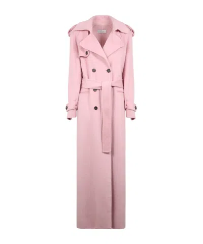 Giuseppe Di Morabito Double-breasted Coat In Pink