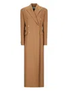 Giuseppe Di Morabito Double-breasted Long Coat In Brown