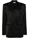 Giuseppe Di Morabito Double-breasted Satin Blazer In Black