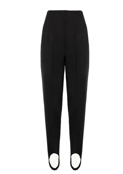 Giuseppe Di Morabito Double Twisted Canvas High Waist Pants In Black