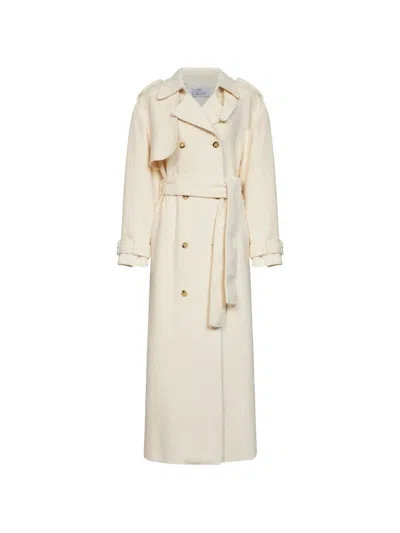 Giuseppe Di Morabito Double-breasted Belted Coat In 뉴트럴