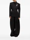 Giuseppe Di Morabito Double-breasted High-neck Blazer In Black