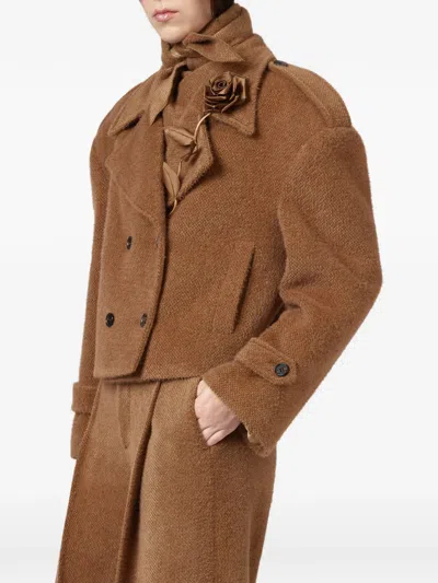 Giuseppe Di Morabito Double-breasted Jacket In Brown