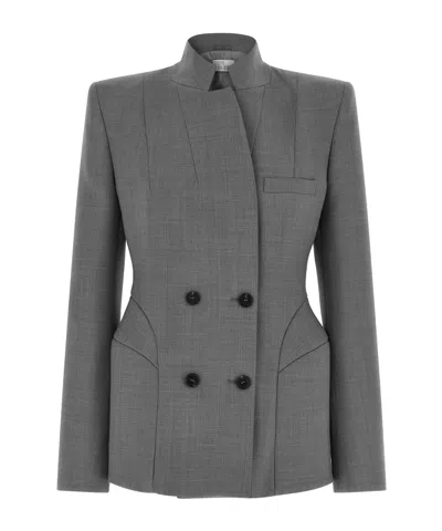 Giuseppe Di Morabito Double-breasted Screwed Blazer In Gray