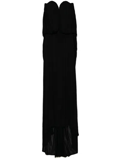 Giuseppe Di Morabito Drape-detail Maxi Dress In Black