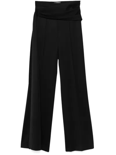 Giuseppe Di Morabito Drape-detailed Trousers In Black