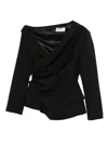 Giuseppe Di Morabito Draped Asymmetric Jacket In Black