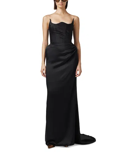 Giuseppe Di Morabito Draped Gown In Black