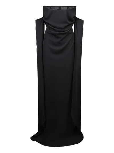 GIUSEPPE DI MORABITO DRAPED GOWN DRESS