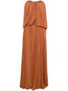 Giuseppe Di Morabito Draped Gown In Orange