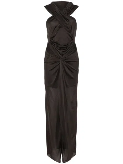Giuseppe Di Morabito Draped Maxi Dress In 灰色