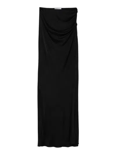 Giuseppe Di Morabito Draped Midi Skirt In Black