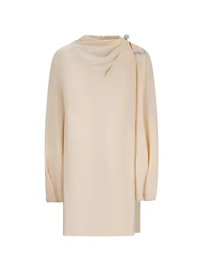 Giuseppe Di Morabito Draped Mini Dress In Neutral