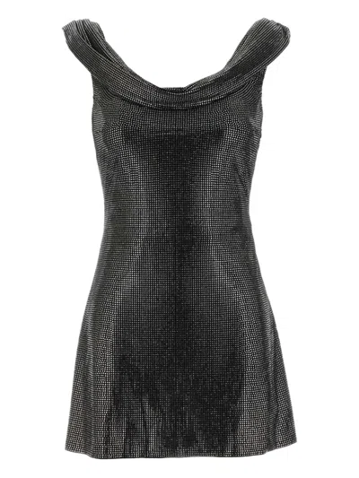 Giuseppe Di Morabito Draped-neck Mini Dress In Black