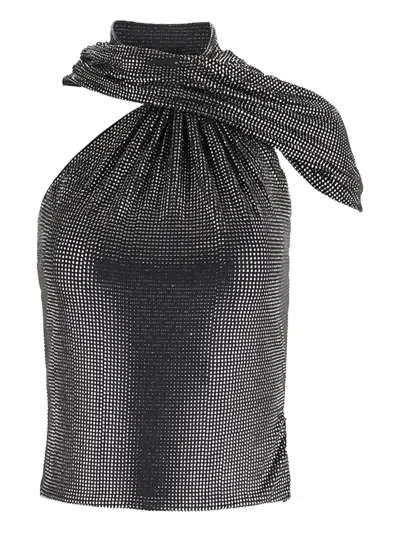 Giuseppe Di Morabito Draped Studded Top In Black