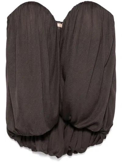 Giuseppe Di Morabito Draped Top In Brown